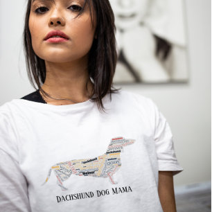 Dackel Dackel Dackel Hund Mama Worte T-Shirt