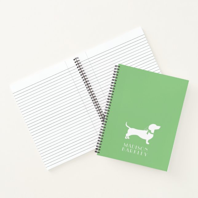Dackel Dackel Doppy-Notebook Notizbuch (Innenseite)