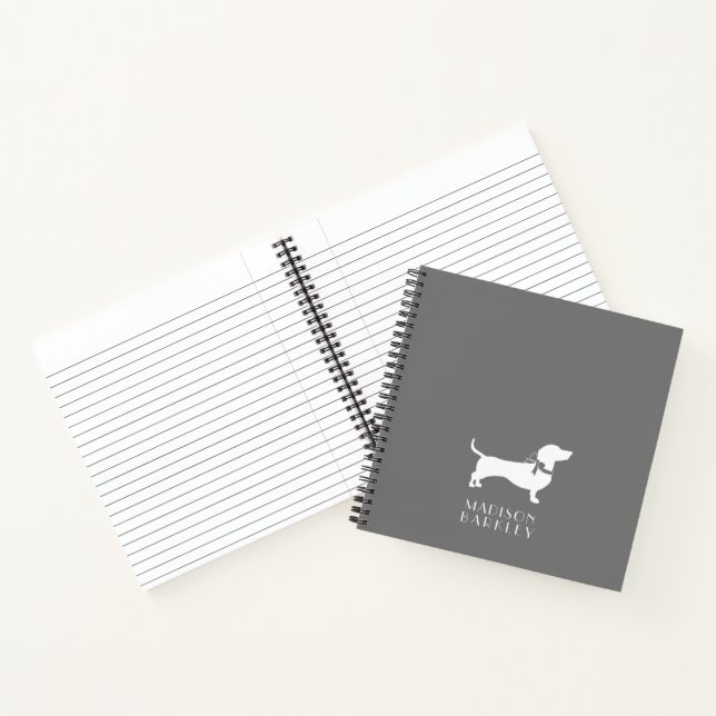 Dackel Dackel Doppy-Notebook Notizbuch (Innenseite)
