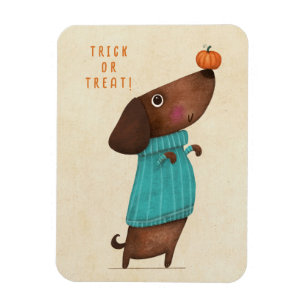 Dackel Dackel Herbst/Halloween Herbst Magnet
