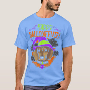 Dackel Dackel Hund Halloween glückliche Halloweeni T-Shirt