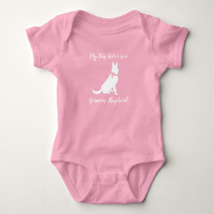 Dackel Dackel Hund Kinderdusche Pink Girl Baby Strampler