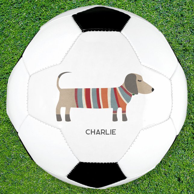 Dackel Dackel Hund Personalisiert Fußball (Von Creator hochgeladen)