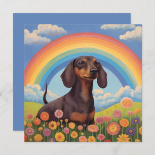Dackel Dackel Hund Rainbow Bridge Individuelle Nam