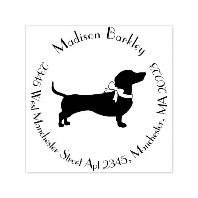 Dackel Dackel Hund Welpe Permastempel (Design)