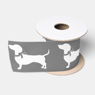 Dackel Dackel Hund Welpe Satin Ribbon Satinband