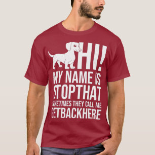 Dackel Dackel Hunde Welpen Eigentümer Lover _35 T-Shirt