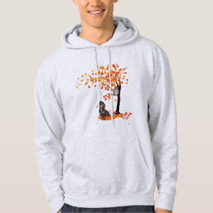 Dackel Dackel im Herbst und Herbst Hoodie
