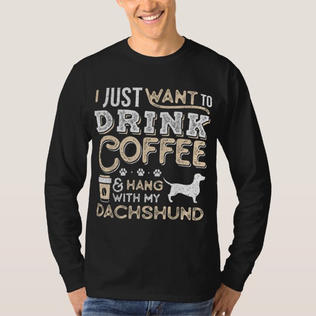 Dackel Dackel Mama Vater Ich Wollte gerade Hang Dr T-Shirt (Vorderseite)