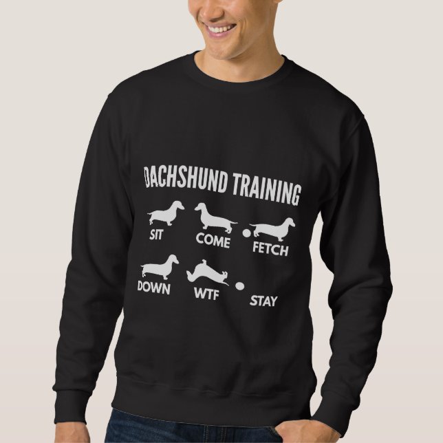 Dackel Dackel Training Dackel Dog Tricks Sweatshirt (Vorderseite)