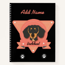 Dackel - Dackel Welpen Hund - Rosa und Schwarz