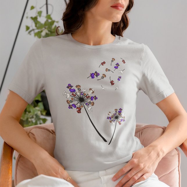 Dackel Dandelion Blume Halloween Kostümideen T-Shirt (Von Creator hochgeladen)