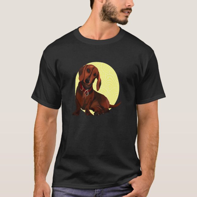 Dackel Dauchund T-Shirt (Vorderseite)