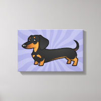 Dackel des Cartoon (glatter Mantel)