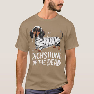 Dackel des toten Halloween-Mummy-Hundes lustig T-Shirt
