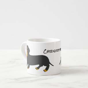 Dackel Design Personalisiert Espressotasse