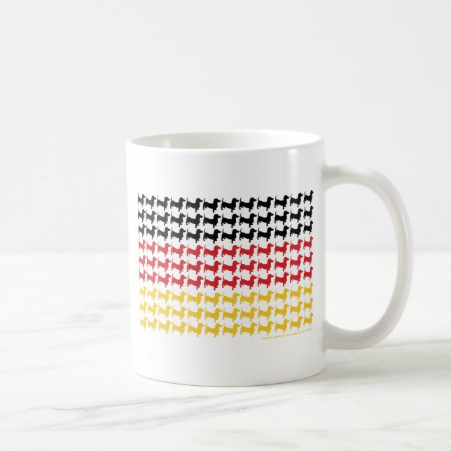 DACKEL-DEUTSCHLAND-FLAG KAFFEETASSE (Rechts)