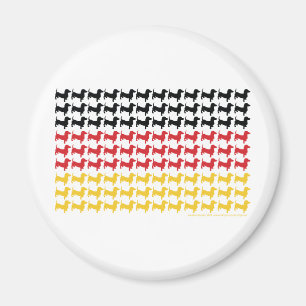 DACKEL-DEUTSCHLAND-FLAG MAGNET