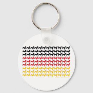 DACKEL-DEUTSCHLAND-FLAG SCHLÜSSELANHÄNGER