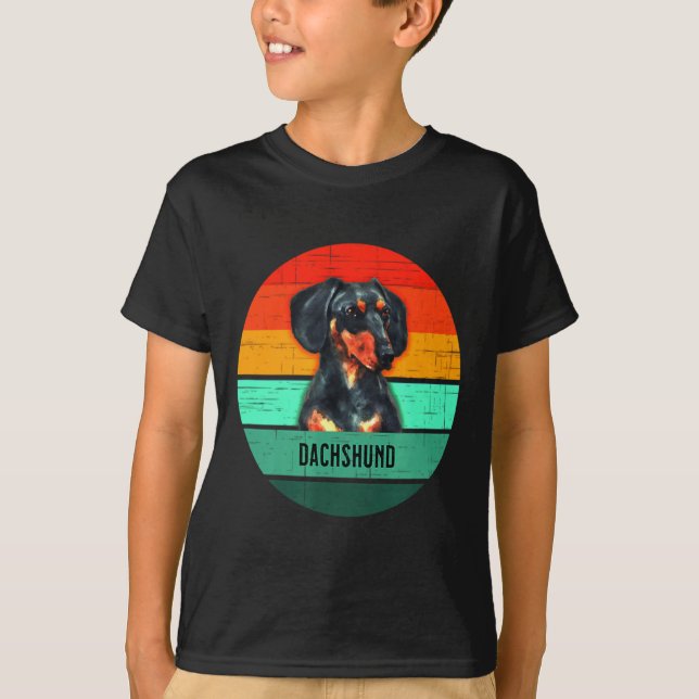 Dackel Devo Men Women Kinder T-Shirt (Vorderseite)