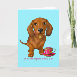 Dackel Die kleinen Dinge.... Karte