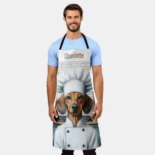 Dackel Dog Cooking Koch Schürze
