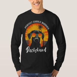 Dackel Dog Cuddle Buddies Beach Duchshund mit Sun T-Shirt