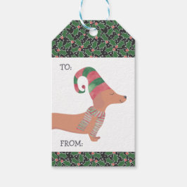 Dackel Dog Frohe Weihnachten Geschenkanhänger