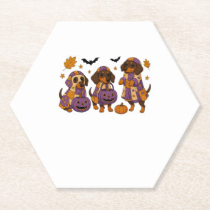 Dackel Dog Ghost Halloween Untersetzer