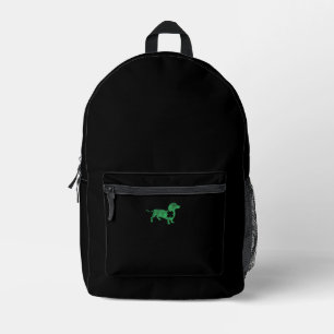Dackel Dog Kleeblatt St. Patrick's Day Saint Pad Bedruckter Rucksack