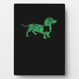 Dackel Dog Kleeblatt St. Patrick's Day Saint Pad Fotoplatte