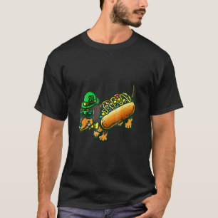 Dackel Dog Leprechau St Patrick Day Saint Paddy T-Shirt
