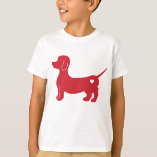 Dackel Dog Lover in Rot Mama von Hunden Welpe T-Shirt