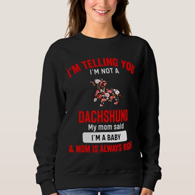 Dackel Dog Mama Womens Sweatshirt (Vorderseite)