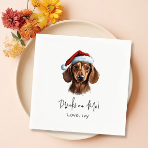 Dackel Dog Personalisierte Getränke auf mir Serviette