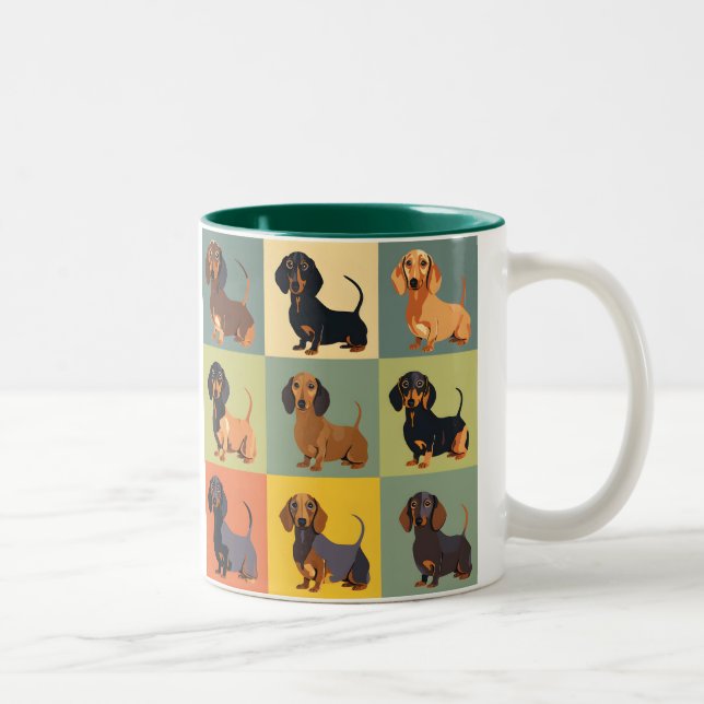 Dackel Dog Picture Tasse (Rechts)