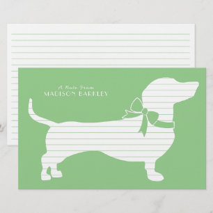 Dackel Dog Stationery Dackel Welpe Briefpapier