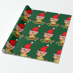 Dackel Dog Weihnachten Geschenkpapier