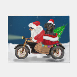 Dackel Dog Weihnachtsmann Fußmatte