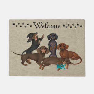 Dackel Door Mat Begrüßungsmatte Neue Wohngestaltun Fußmatte