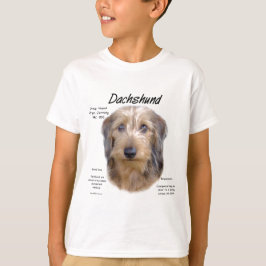 Dackel (Drahthaarterrier) Historisches Design T-Shirt