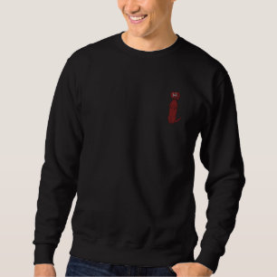 Dackel Druckbesticktes Sweatshirt