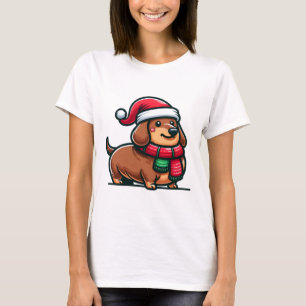 Dackel Elegance Weihnachtsvorfreude Klassisch T-Shirt
