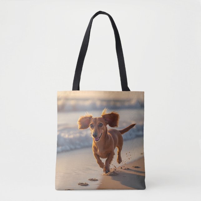 Dackel Elegante Tasche (Vorderseite)