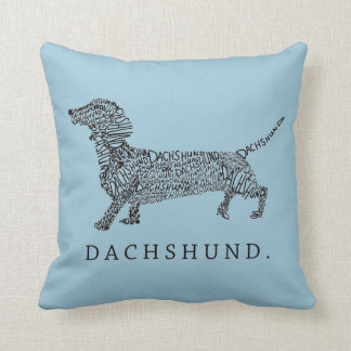 Dackel-Entwurf Kissen