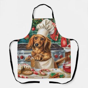 Dackel Feiertag Backen: Feierliche Weihnachten Schürze