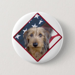 Dackel Flag 2 Button