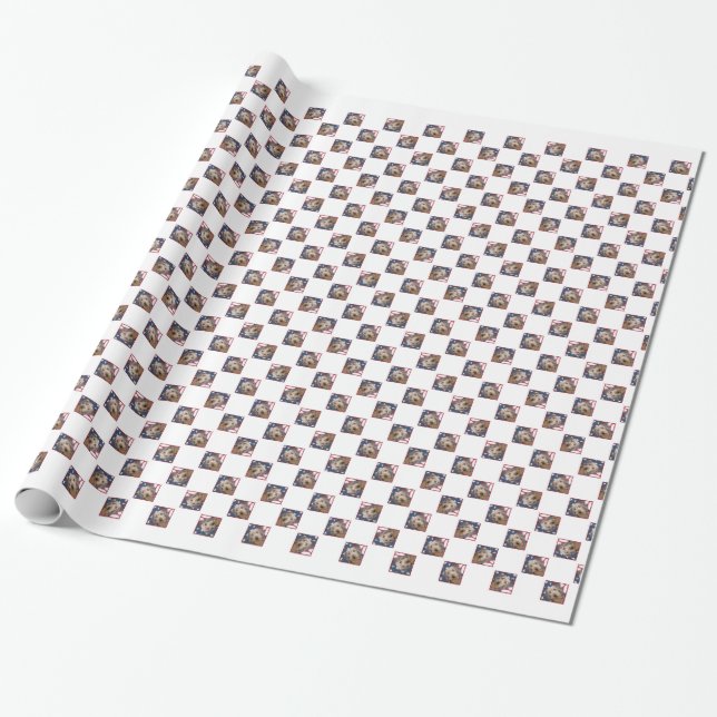 Dackel Flag 2 Geschenkpapier (Ungerollt)