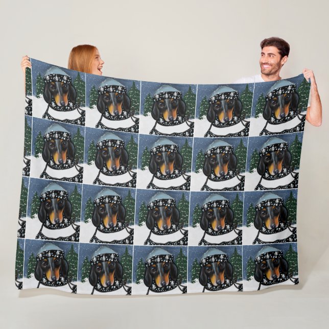 DACKEL FLEECEDECKE (Beispiel)