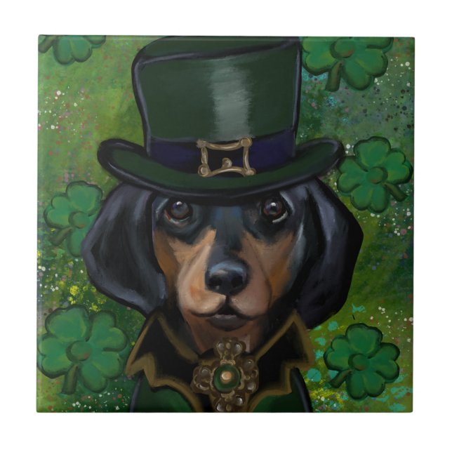 Dackel Fliese (Vorderseite)